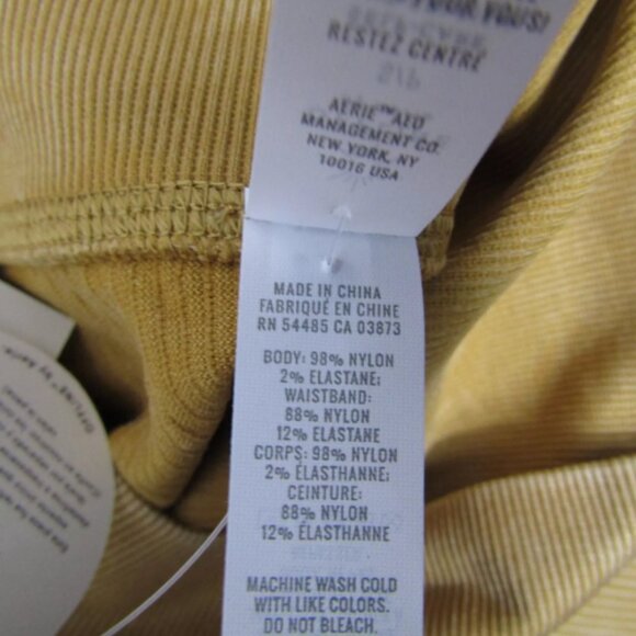 Aerie Offline NEW NWT Womens Small Marigold Yellow High Rise 7/8 Leggings - Picture 4 of 6